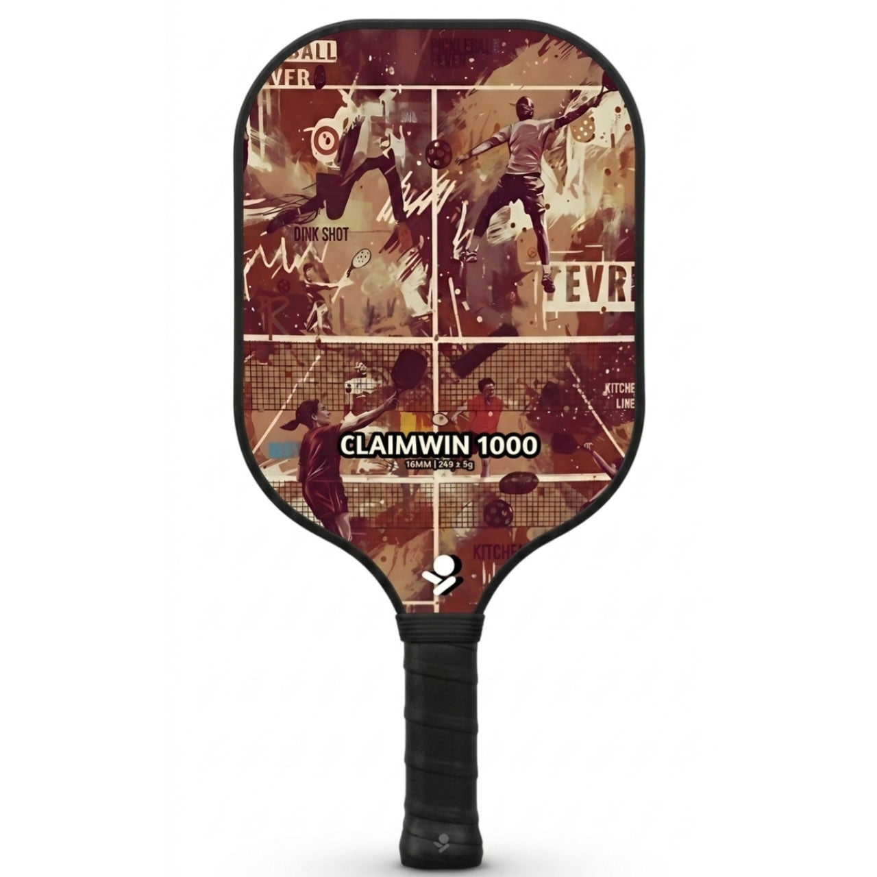CLAIMWIN 1000 - 16mm Honeycomb Fiberglass Pickleball Paddle (4 Colours)