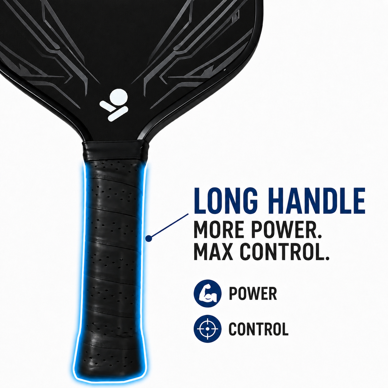 SPOTICKS - T700 16mm Carbon Fiber Pickleball Paddle - Own the Spot with SPOTICKS (2 Colours)
