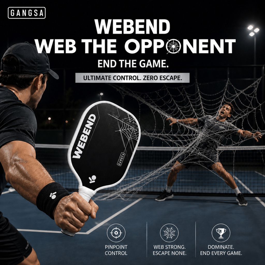WEBEND 3k Carbon Fiber Pickleball Paddle - Web the Opponent, End the Game