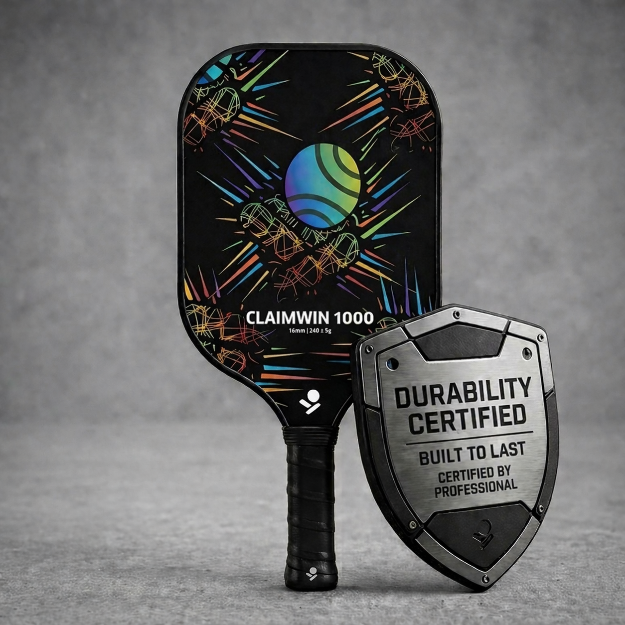 CLAIMWIN 1000 - 16mm Honeycomb Fiberglass Pickleball Paddle (4 Colours)